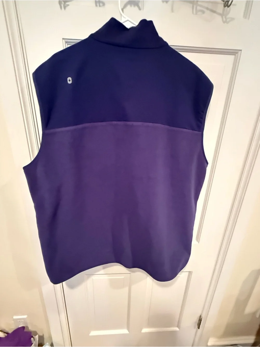 NWOT FIGS Men's On-Shift Navy Fleece Full Zip Vest 2XL XXL